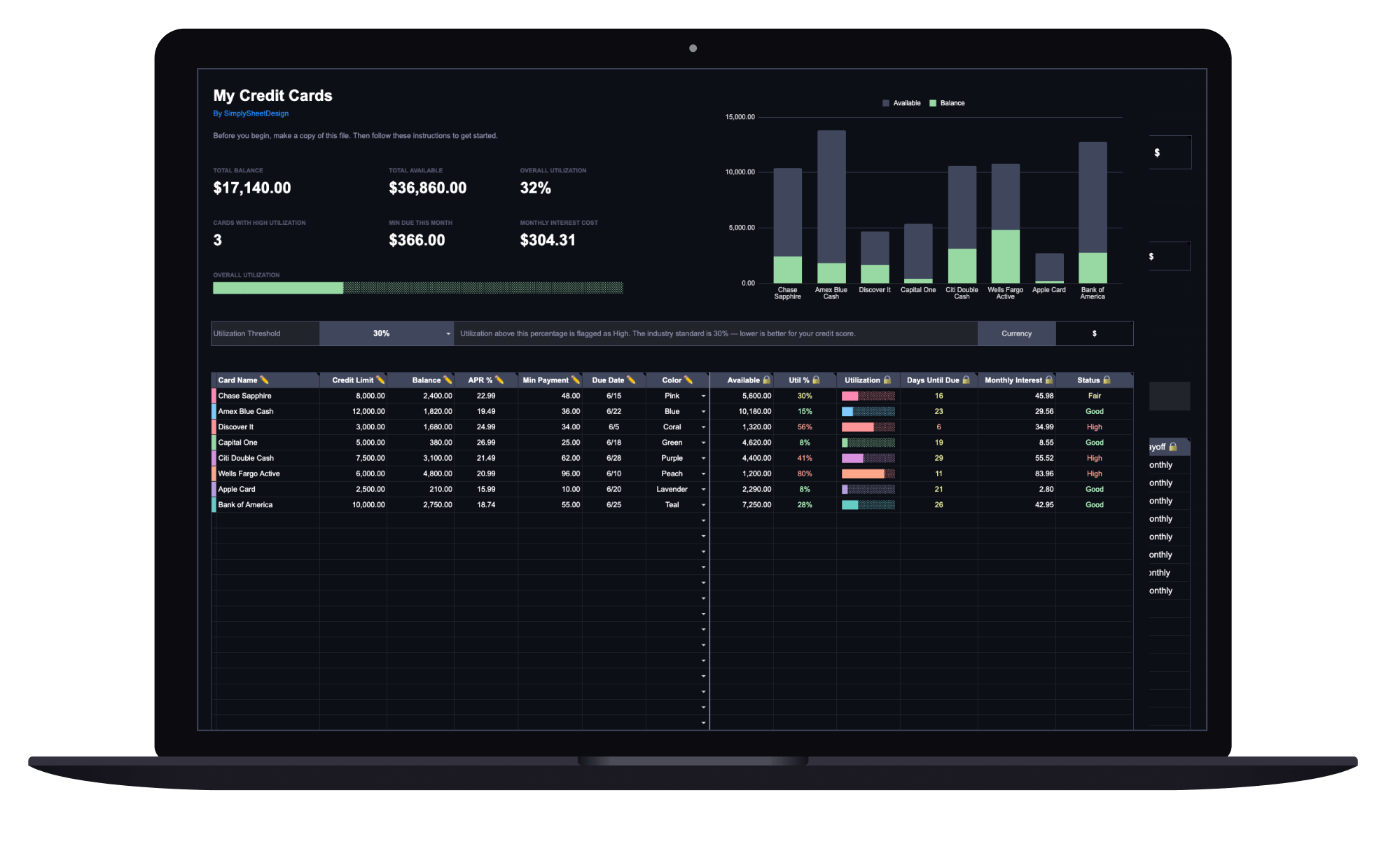 Credit Card Tracker preview